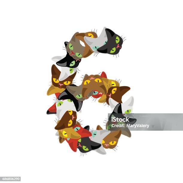 Ilustración de Letra De Gato De Número 6 Los Gatos Número Seis Signo Del Alfabeto Del Animal Doméstico Animal Casa Abc y más Vectores Libres de Derechos de Animal - iStock Ilustración de Letra De Gato De Número 6 Los Gatos Número Seis Signo Del Alfabeto Del Animal Doméstico Animal Casa Abc y más Vectores Libres de Derechos de Animal - iStock