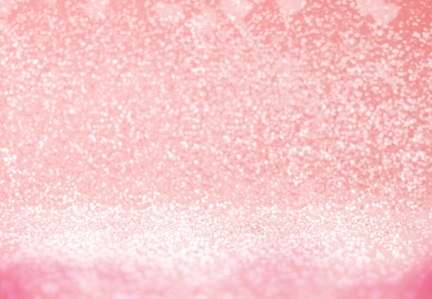 istock Abstract pastel pink sparkling glitter backdrop in perspective angle,Texture background for love concept or valentine's day greeting card 686834238