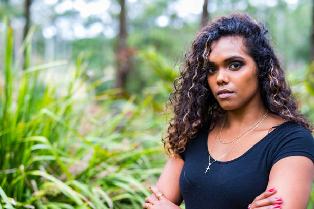 Portrait of a proud young Australian Aboriginal woman