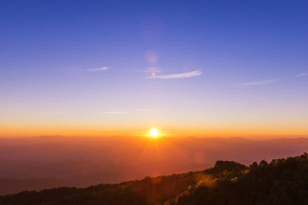 istock Sun rise and sun set sky background 686845798