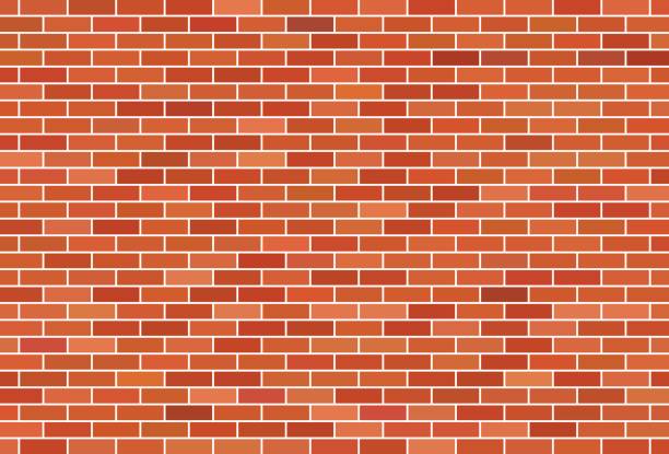 ilustrações de stock, clip art, desenhos animados e ícones de brown brick wall background - cement backgrounds building exterior color image