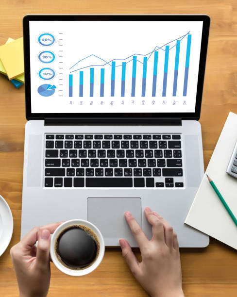 istock Sales Many charts and graphs Business Increase Revenue Shares Concept 686878920