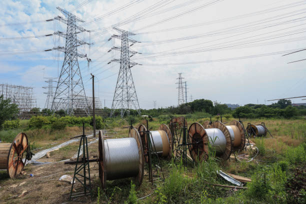 istock construction site of the electric tower 686887416