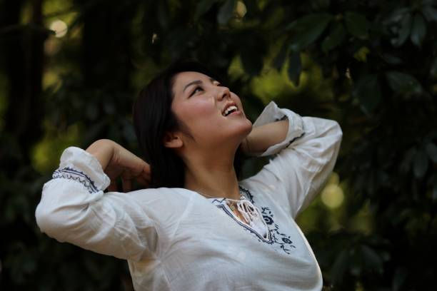 istock Young woman refreshing in nature 686887512