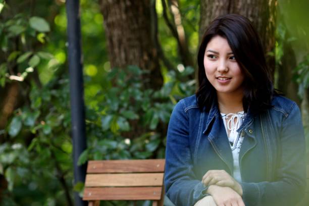 istock Young woman refreshing in nature 686890082