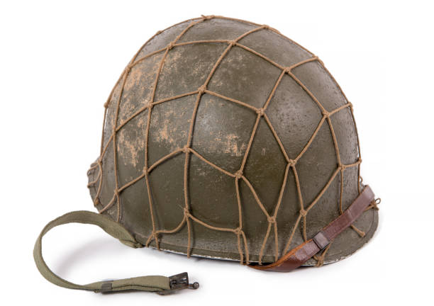 istock American military helmet on white background 686890152