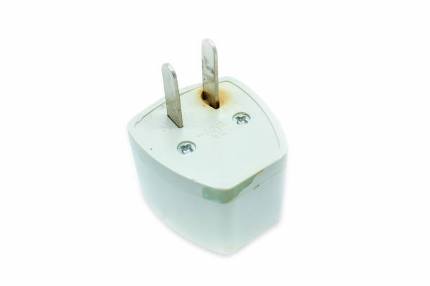 istock The plug is damaged by a short circuit, isolated on a white background 686893014