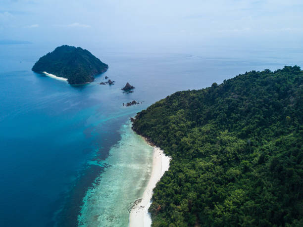 istock Nyaung Oo Phee lsland with white sandy beach. 686896516