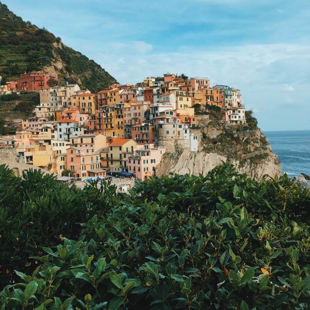 Architecture of Italian cities - Manarola, Italy  // mobile stock photo made with iPhone 6s