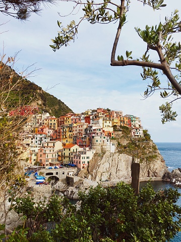 Architecture of Italian cities - Manarola, Italy  // mobile stock photo made with iPhone 6s