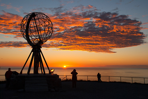 Globe Monument at North Cape, Norway