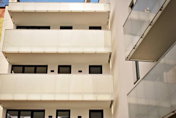istock Modern apartment buildings exteriors 686941878