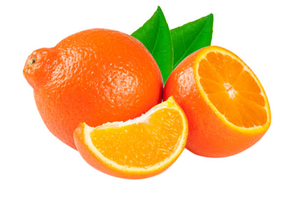 istock tangerine or Mineola with leaf isolated on white background 686942050