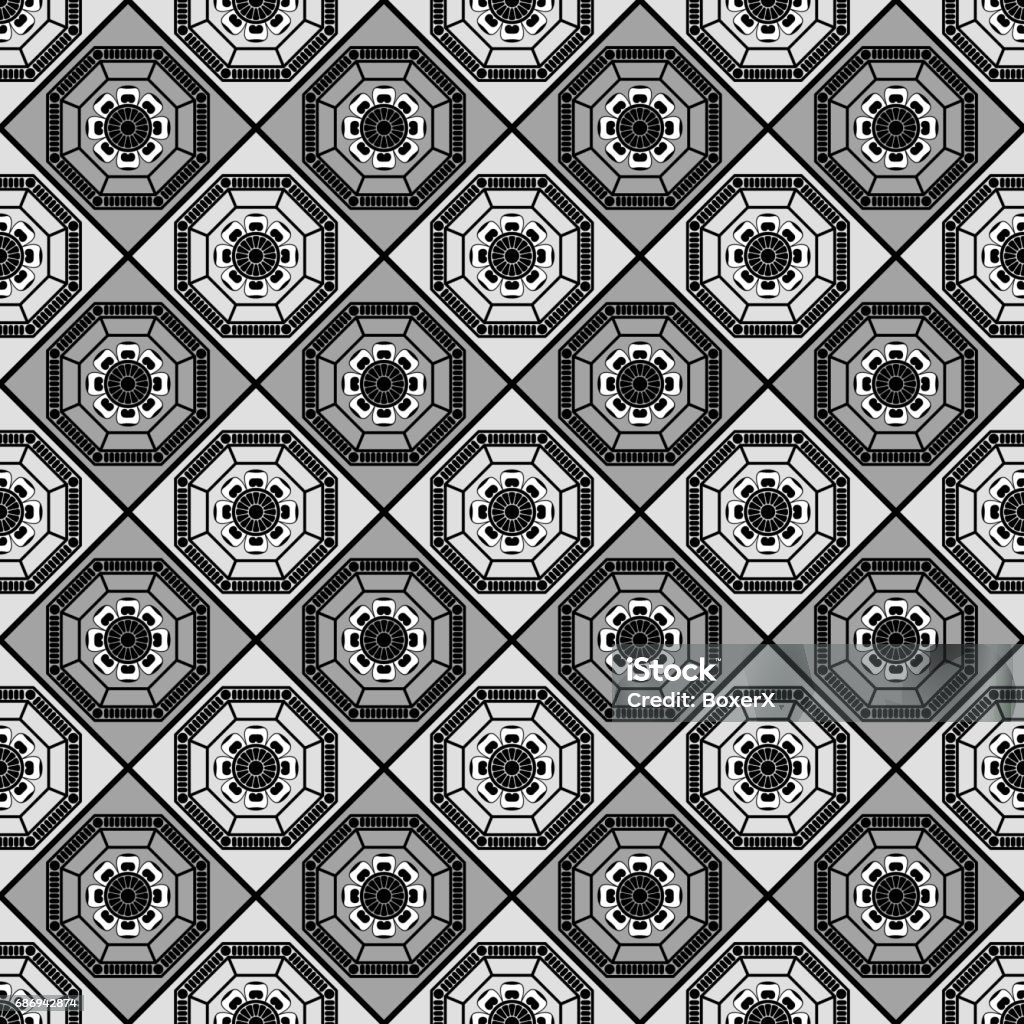 Seamless Silver Vintage Texture Vector Illustration Stock Illustration