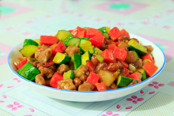 istock Chinese food, kung pao chicken 686945494
