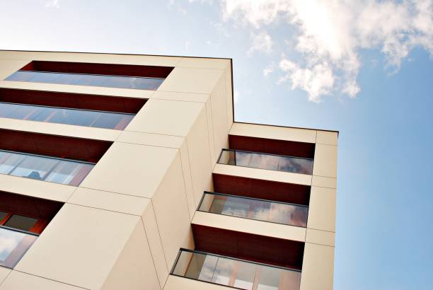 istock Modern apartment buildings exteriors 686952646