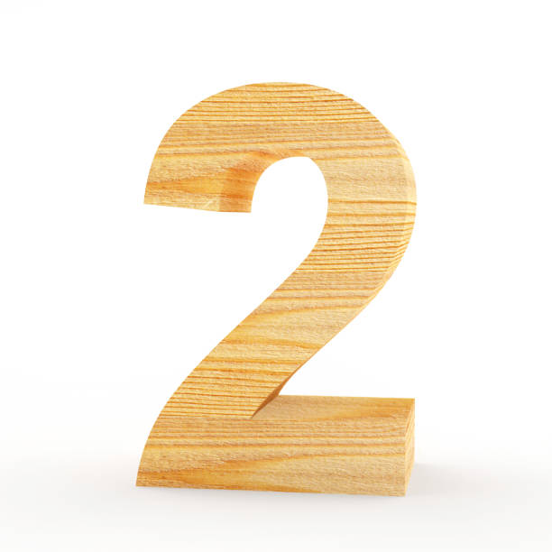 istock Wooden number 2 686952758
