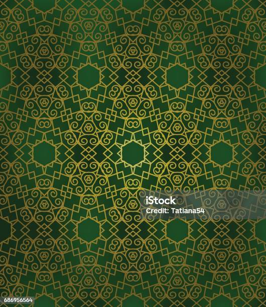 Abstract Arabic Pattern Stock Illustration - Download Image Now ...