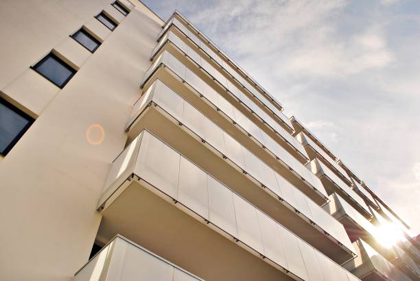 istock Modern apartment buildings exteriors 686964282