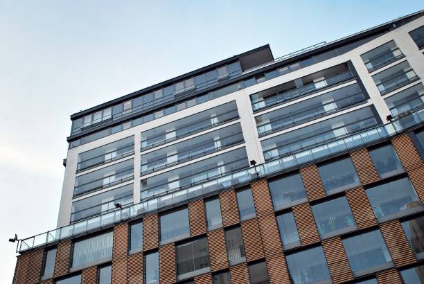 istock Modern apartment buildings exteriors 686967908