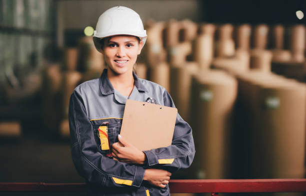 istock paper mill factory worker 686970380
