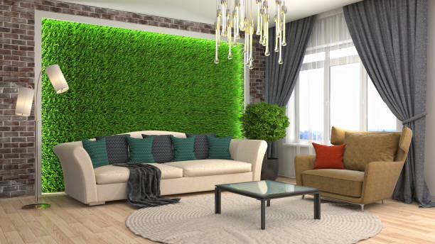 istock Interior living room. 3d illustration 686986324
