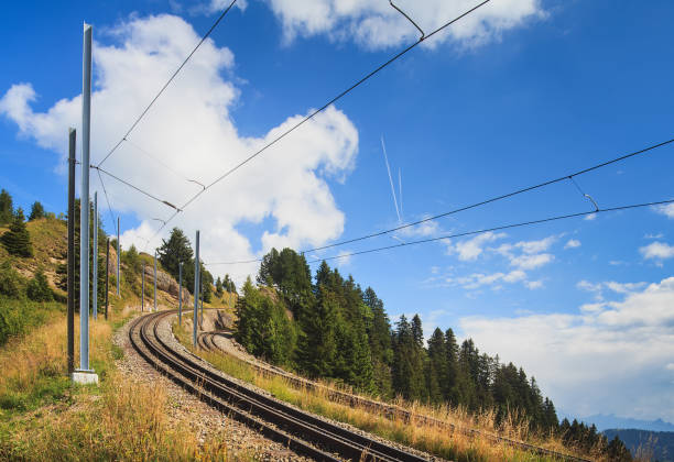 istock Rack railroad on Mt. Rigi in Switzerland 686996236