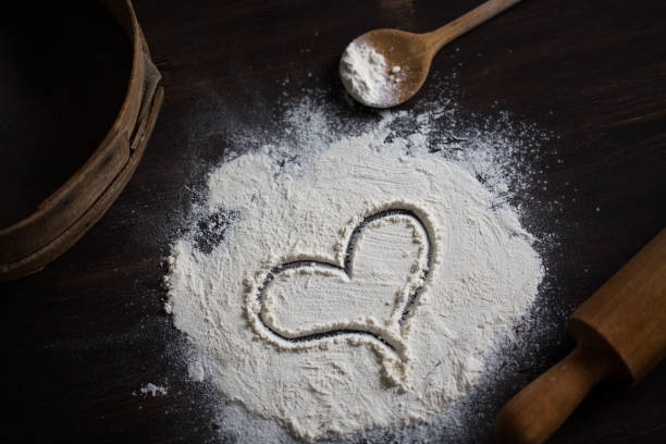 istock Heart Shape on the Flour 686996320