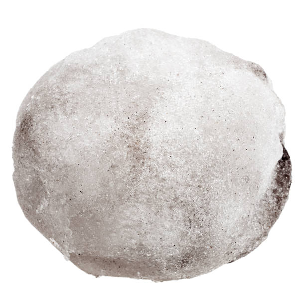 istock Dirty snowball or hailstone 687014266