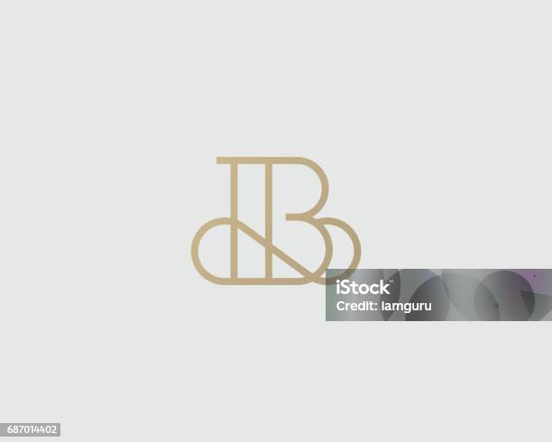 Elegant Line Curve Vector Icon Premium Letter B Icon Design Luxury Linear Creative Monogram Stock Illustration - Download Image Now