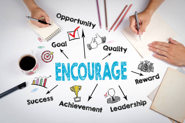 istock Encourage Concept. The meeting at the white office table 687018526
