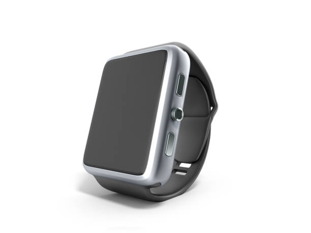 istock digital smart watch or clock with icons 3d render on white 687019032