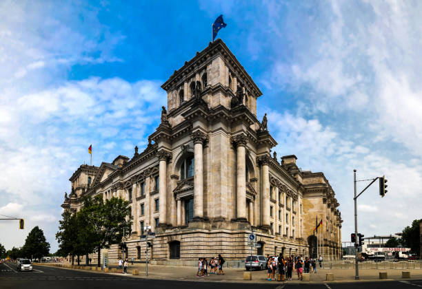 istock Exterior view to Reichstag Building, Berlin, Germany 687034720