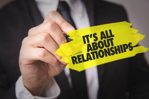 Its All About Relationships Its All About Relationships sign persuasion photos stock pictures, royalty-free photos & images