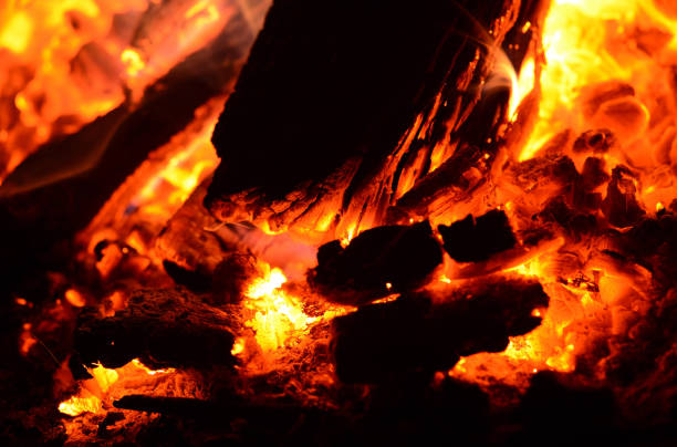 istock Flame of burning fire close-up as background 687050460