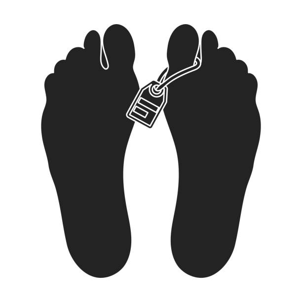 Corpse icon in black style isolated on white background. Drugs symbol stock vector illustration. Corpse icon in black style isolated on white background. Drugs symbol vector illustration. funeral home logo stock illustrations