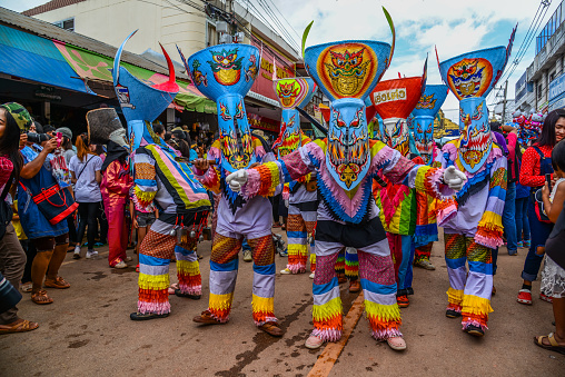 The Diablos carnival in Jujuy, Argentina is a vibrant and colorful celebration that showcases the traditional folklore and customs of the region. The event features a parade of costumed dancers, known as \