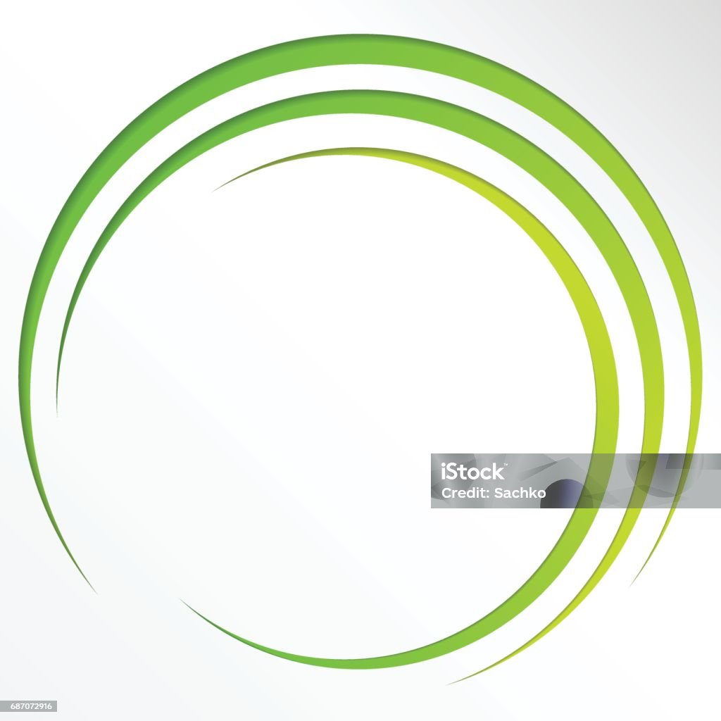 Nền Sáng Trừu Tượng Với Hình Tròn Và Đường Màu Xanh Lá Cây Hình ...