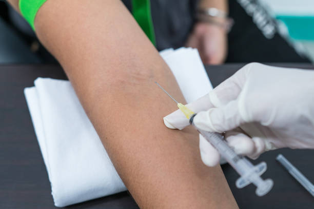istock Preparation of taking blood sample. 687077952