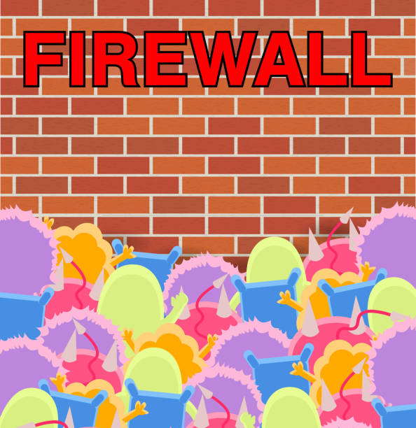 Firewall Cartoon Computer 600+ Firewall Wall Computer Network Brick Stock Photos, Pictures ...
