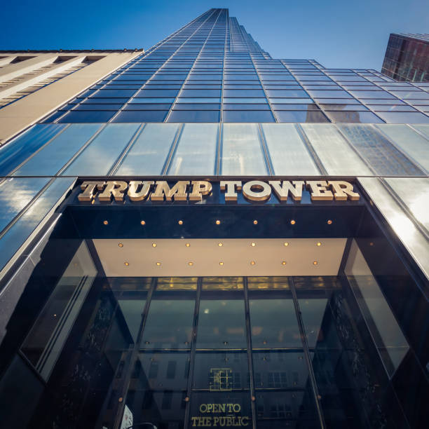 트럼프타워 뉴욕 시티 - trump tower 뉴스 사진 이미지