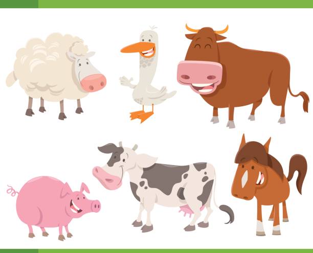 Ilustración de Conjunto De Granja Animal De La Historieta Personajes y más Vectores Libres de Derechos de Agricultura - iStock Ilustración de Conjunto De Granja Animal De La Historieta Personajes y más Vectores Libres de Derechos de Agricultura - iStock