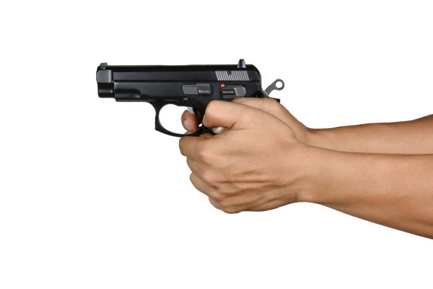 istock a hand with handgun thumb lock gripping style 687124810