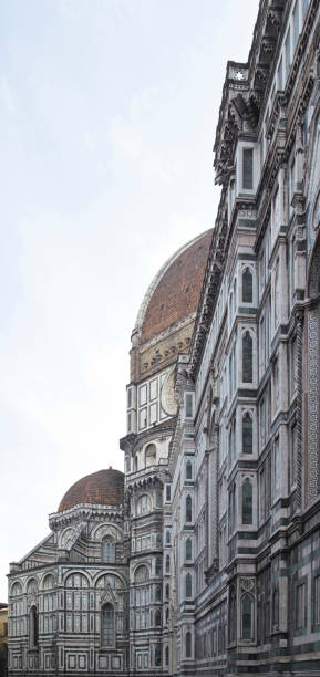 foto del duomo di firenze, en una mañana soleada. - florence nightingale fotografías e imágenes de stock