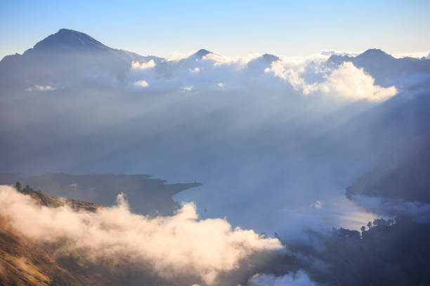 istock Cloudy and mist in Mountain Rinjani of Indonesia 687133488