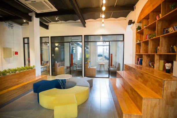 istock Waiting room with designers furniture 687139032