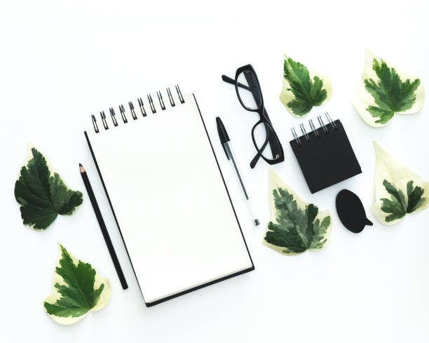 istock close up of notebook or organizer with tags and pen on office table 687152006