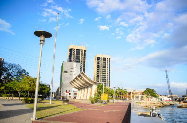 Twin Towers Trinidad and Tobago Twin tower standing firm in Port of Spain port of spain stock pictures, royalty-free photos & images
