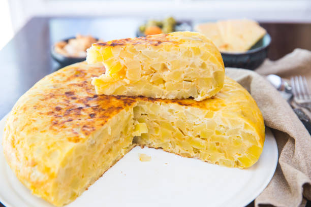 istock Spanish omelette. Tapas o typical Spanish cuisine. Tortilla espanola 687165618
