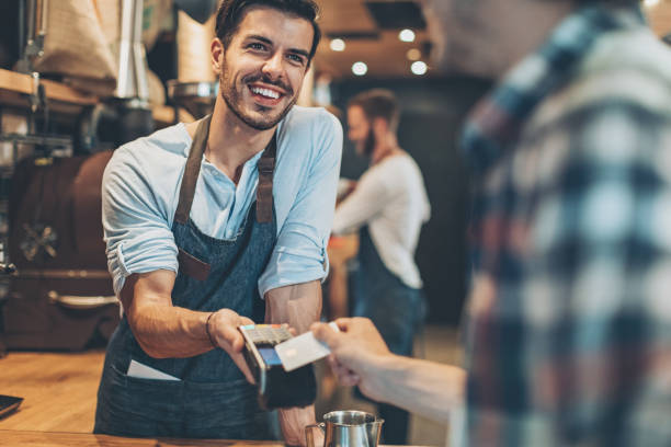 istock Credit card checkout in the coffee shop 687167190